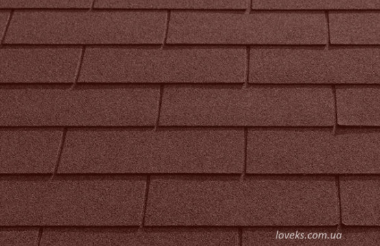 Бітумна черепиця SimShingles 4-Tab червоно-коричневий