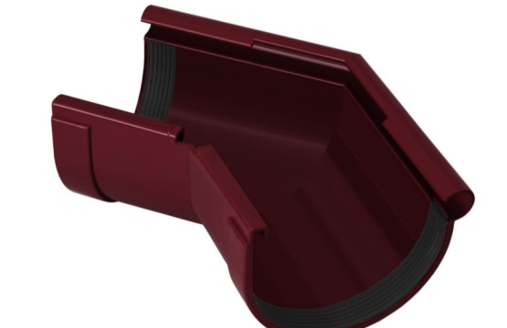 Угол желоба наружный 135° Rainway 90/75 красный