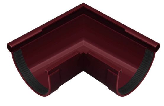 Угол желоба наружный 90° Rainway 130/100 красный