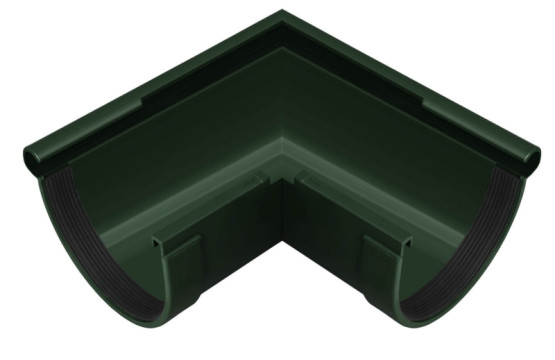 Угол желоба наружный 90° Rainway 130/100 зеленый