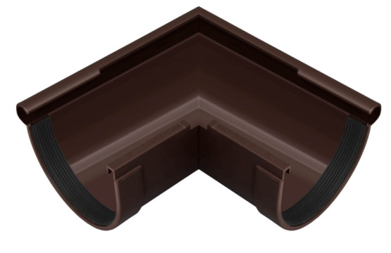 Угол желоба наружный 90° Rainway 130/100 коричневый