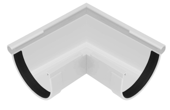 Угол желоба наружный 90° Rainway 130/100 белый