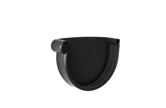 Заглушка желоба левая Rainway 130/100 графит