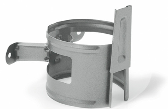 Крепление трубы под шуруп Struga 135/100 серебристый металлик