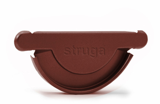 Заглушка желоба универсальная Struga 135/100 красный