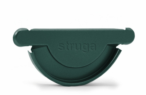 Заглушка желоба универсальная Struga 135/100 зеленый