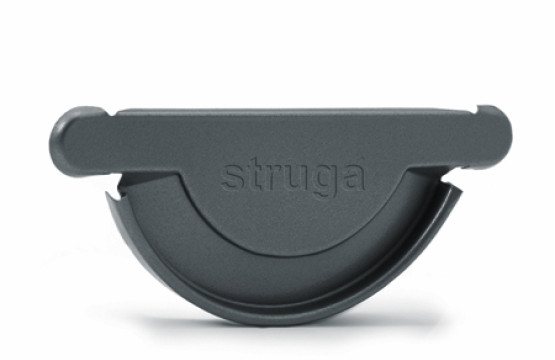 Заглушка желоба универсальная Struga 135/100 серый