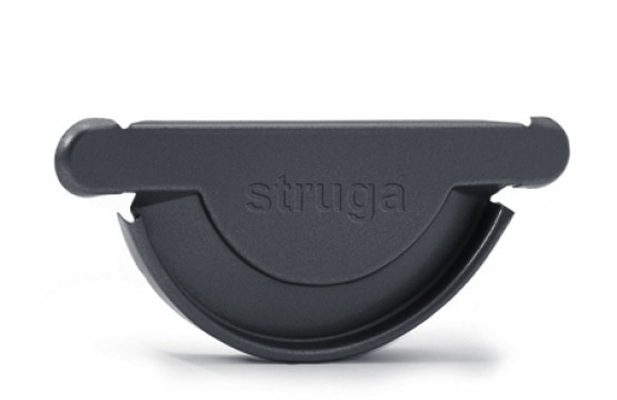 Заглушка желоба универсальная Struga 135/100 графит