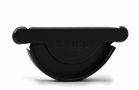 Заглушка желоба универсальная Struga 135/100 черный