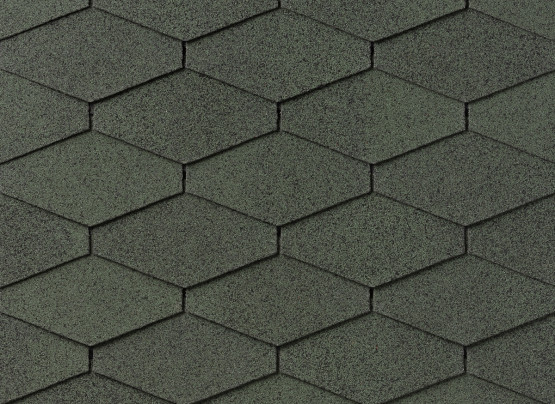 Фото 1: гибкая черепица  iko diamant plus  amazon green