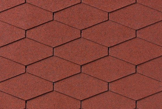 Фото 1: гибкая черепица  iko diamant plus  tile red