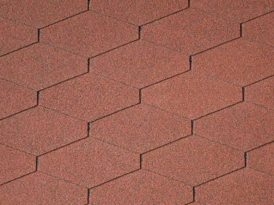 Фото 1: гибкая черепица iko diamantshield plus tile red