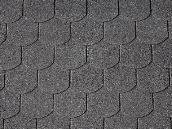 Фото 1: гибкая черепица iko superglass biber black