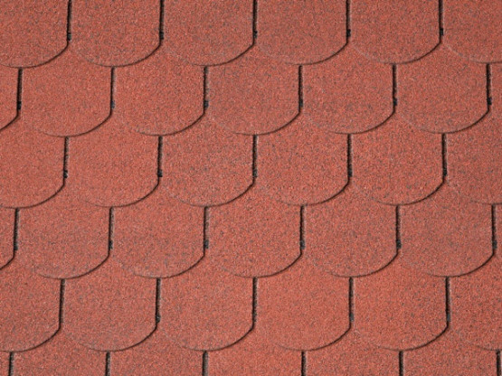 Фото 1: битумная черепица iko victorian plus tile red