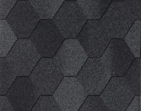 Фото 1: бітумна черепиця гнучка черепиця number one hex  dual black