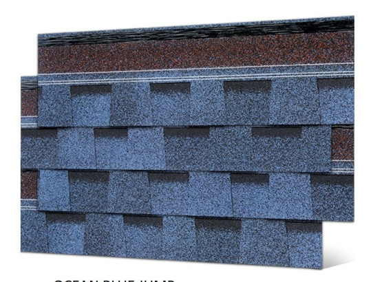 Фото 1: бітумна черепиця seeton laminated ocean blue