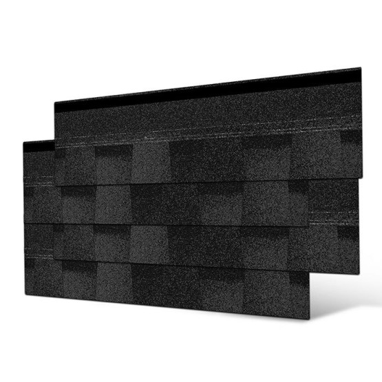 Фото 1: бітумна черепиця seeton laminated onyx black