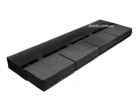 Фото 2: бітумна черепиця бітумна черепиця simshingles 4-tab графіт