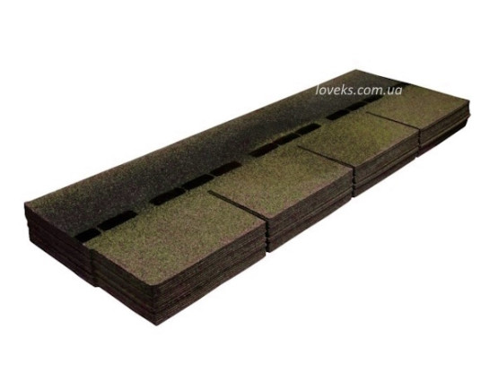 Фото 2: бітумна черепиця sim shingles 4-tab каштан