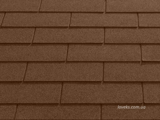 Фото 1: бітумна черепиця sim shingles 4-tab каштан