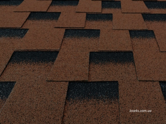 Фото 1: бітумна черепиця бітумна черепиця simshingles effect каштан