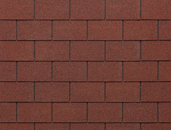 Фото 1: битумная черепица мягкая черепица tegola eco roof rectangular - mixed red