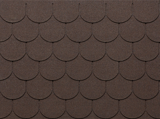 Фото 1: битумная черепица tegola eco roof traditional -mixed brown