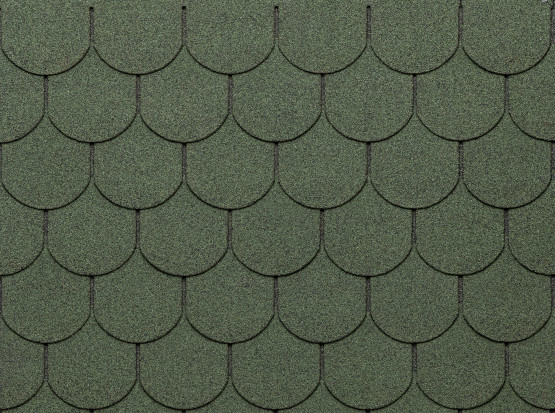 Фото 1: битумная черепица tegola eco roof traditional - mixed green