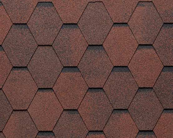 Фото 1: мягкая черепица tegola unica mosaik - tiziano red