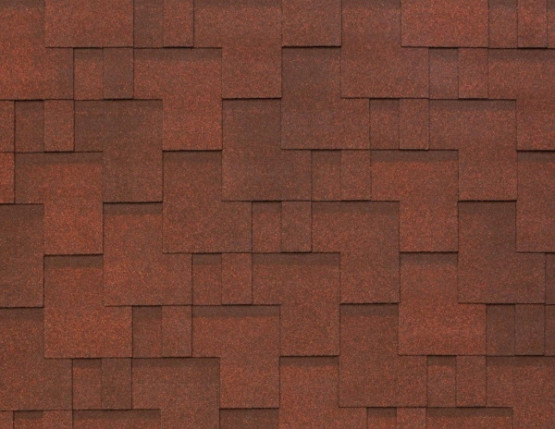 Фото 1: бітумна черепиця tegola nobile tile акцент - темно-червоний