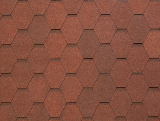 Фото 1: гнучка черепиця tegola nobile tile вест - темно-червоний